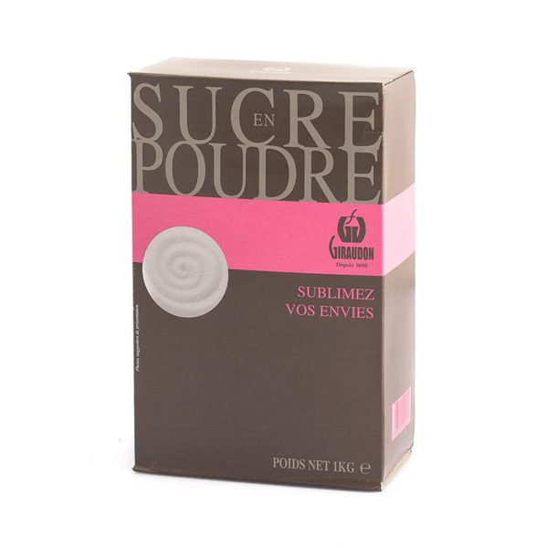 Sucre en poudre étuit bec verseur 1Kg 1